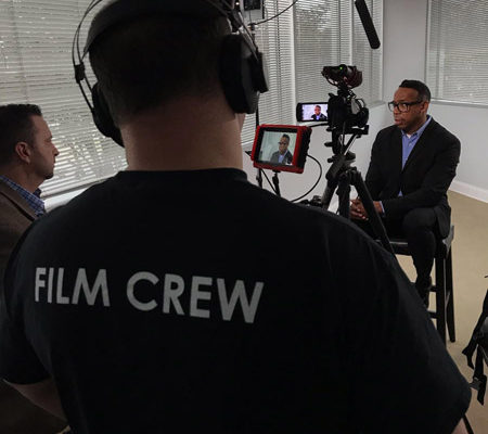 Corporate interview in Cincinnati. Professional Videographer service.