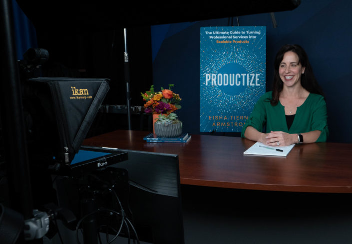 "Productize" by Eisha Tierney with step by step instructions filmed at Valere Studios