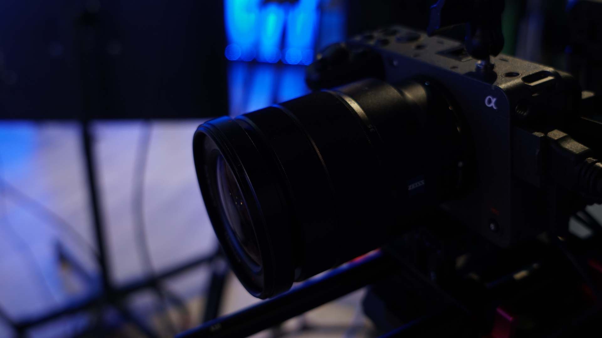 Cameras on film set