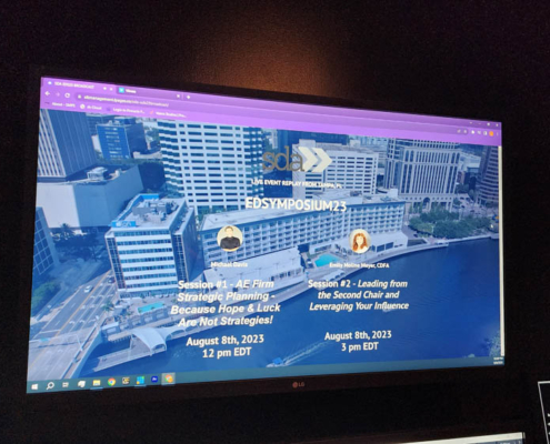 Screenshot of virtual event produced for SDA National