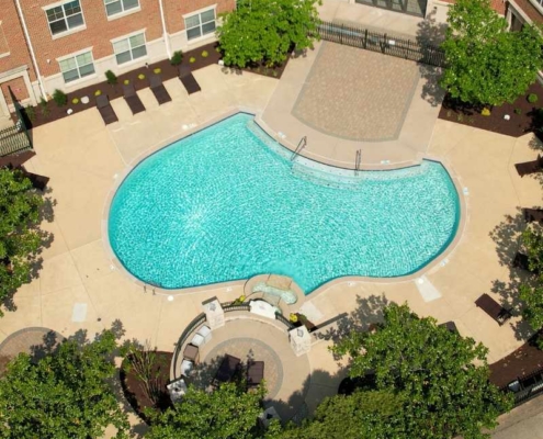 Valere Studios filmed Upscale Lawncare's pool landscape.