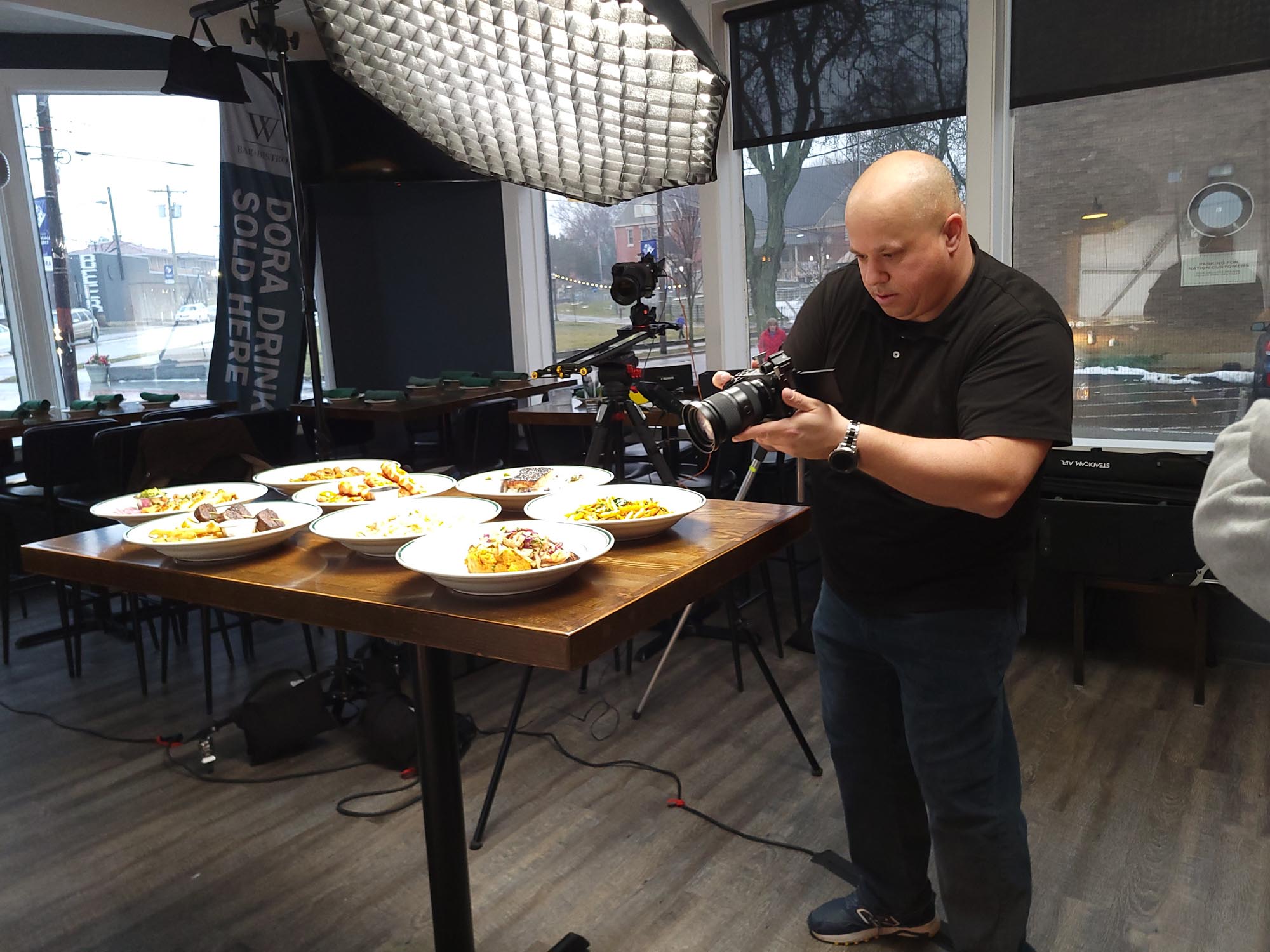 behind the scenes of commercial food photography at cincinnati restaurant